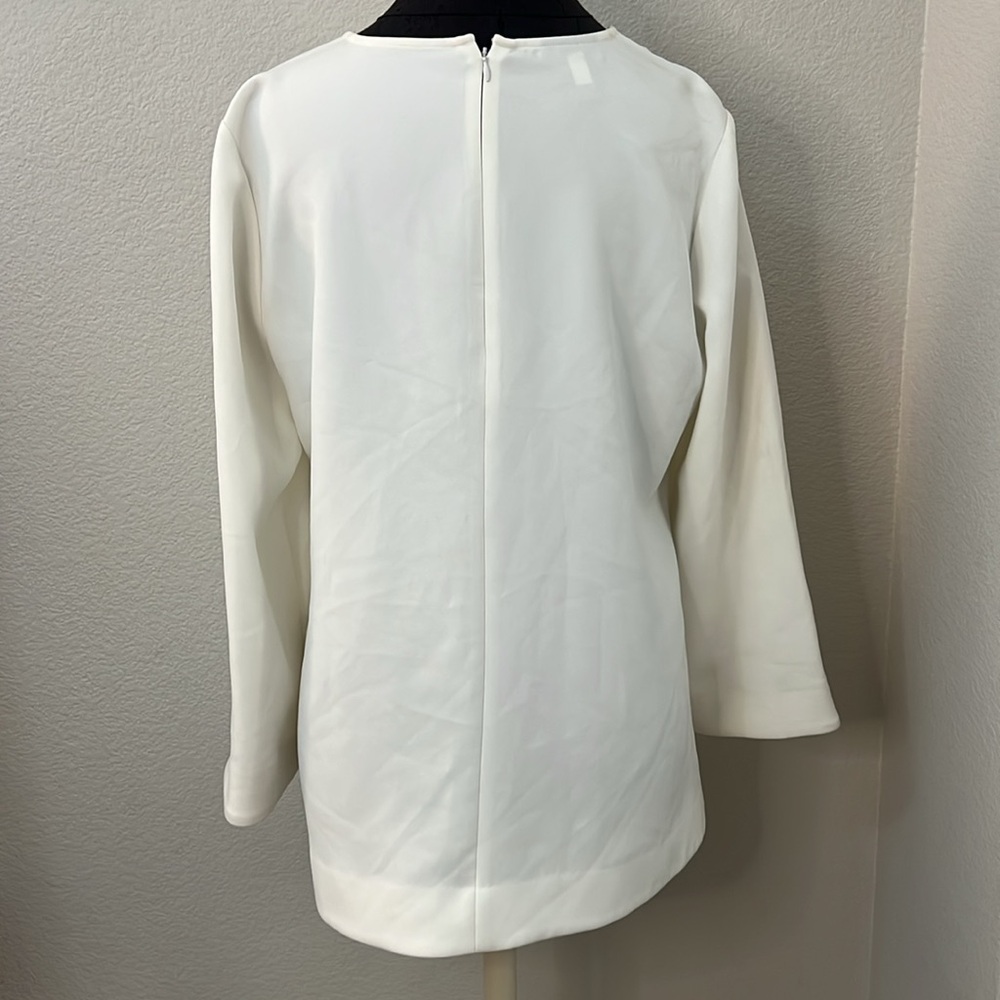 Alfani Bell Sleeve Winter Rose Blouse Size 14 New With Tags - Picture 5 of 9